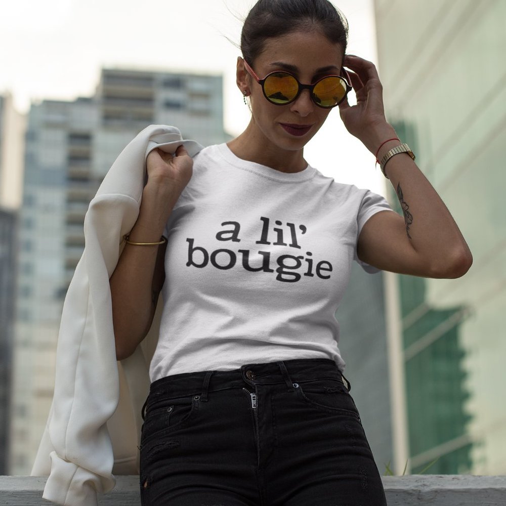 A Lil Bougie + A Tiny Bit Bougie T-Shirt Set - Picture 6 of 8